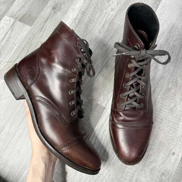 Thursday Boots Captain Boot Brown Lace Up Women's Size 11 - Picture 2 of 10